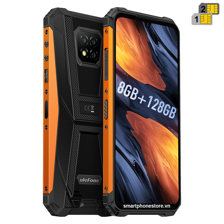 Ulefone Armor 8 Pro - Siêu bền Helio P60 Ram8GB Rom128GB Pin5580mAh 4Camera16MP