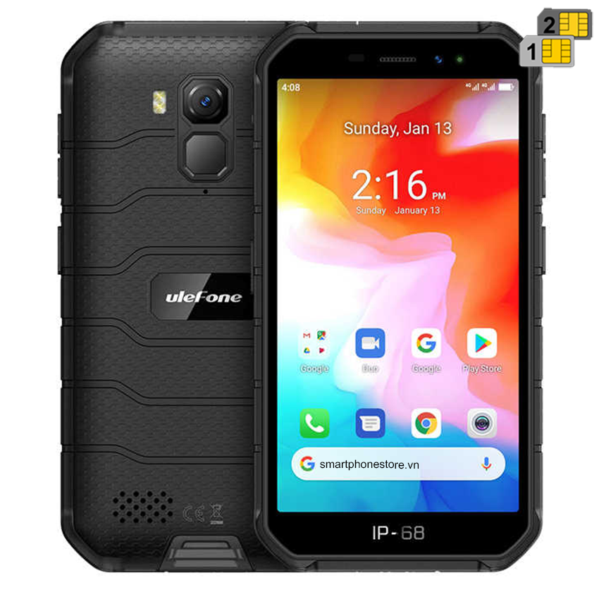 Ulefone Armor X7 - Smartphone siêu bền IP69K Android 10 chip Helio P90