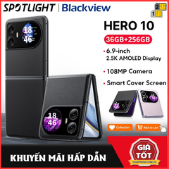 Blackview Hero 10 - Có 2 màn hình gập AMOLED 6.9inch 2K Ram36GB Cam108/32MP Pin4000mAh Sạc 45W