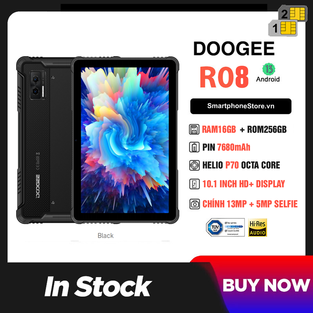 Doogee R08 - Máy tính bảng siêu bền 10.1