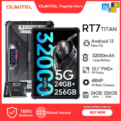 Oukitel RT7 Titan - Máy tính bảng 5G siêu bền 10.1inch Pin32000mAh Ram24GB Cam48MP chụp đêm