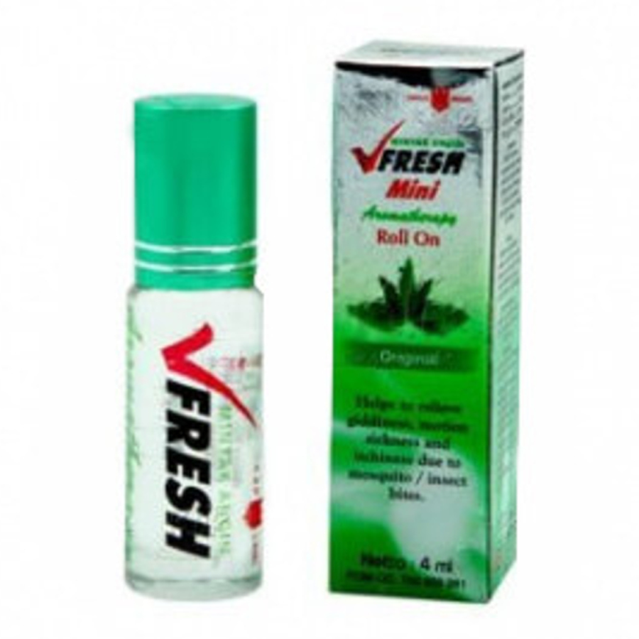 Dầu Gió Lăn Vfresh Hương Thảo Dược Thiên Nhiên Indonesia 4Ml