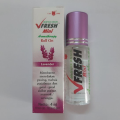 Dầu Gió Lăn Vfresh Hương Thảo Mộc Lavender Thiên Nhiên Indonesia 4Ml