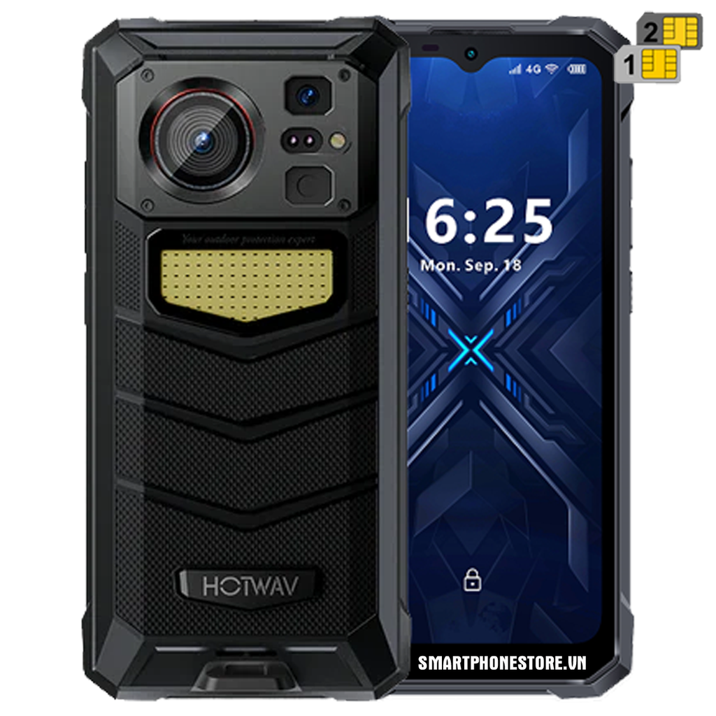 Hotwav W11 - IP68/69K 20800mAh 33W Đèn 280LM 6.6 ''FHD+  Cam64/16MP chụp xuyên đêm Android13