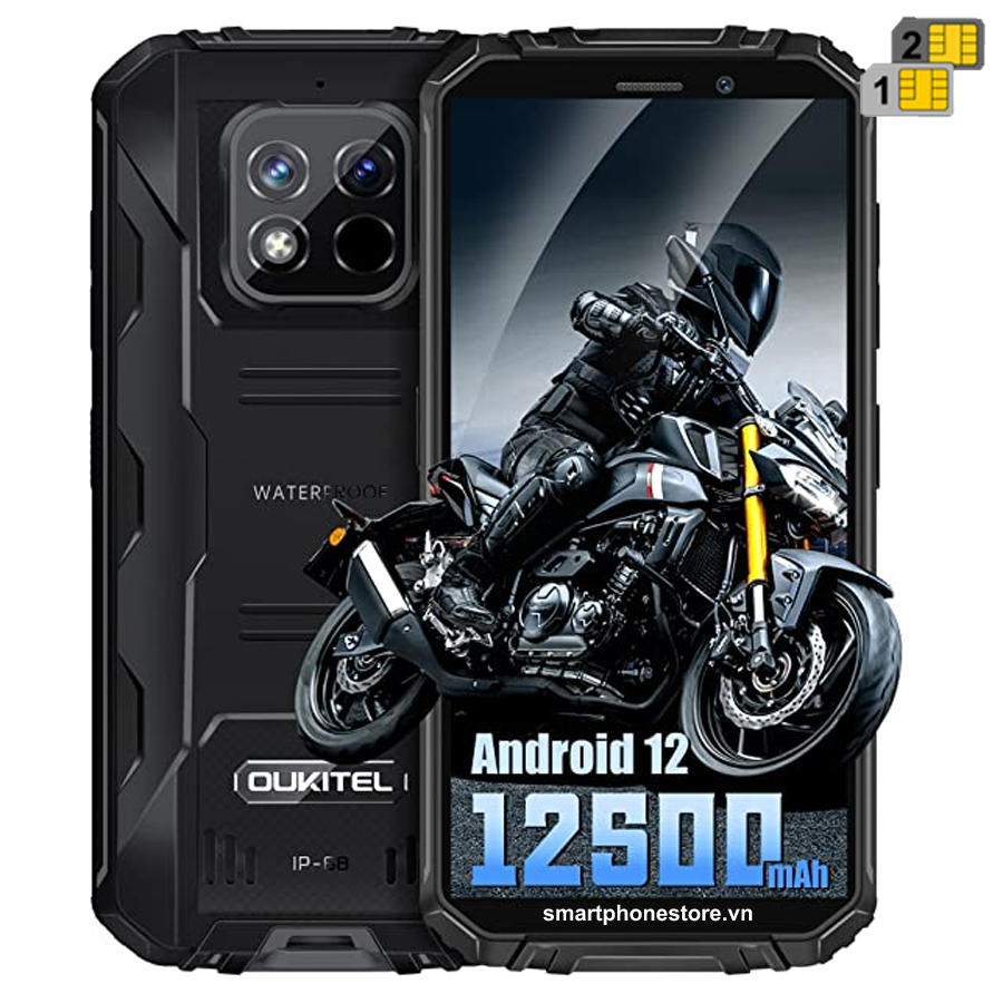 Oukitel WP18 Pro - Siêu bền pin 12500mAh Ram4GB Rom64GB Android 12