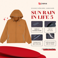 Áo khoác nam ngăn UV và kháng khuẩn _ Gavani hoz sun, rain in life 5