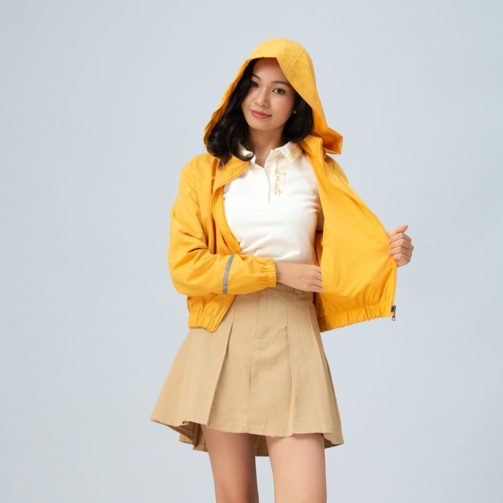 Áo khoác nữ croptop 2 lớp kháng khuẩn, chống nắng Gavani hoz sun, rain in life 4