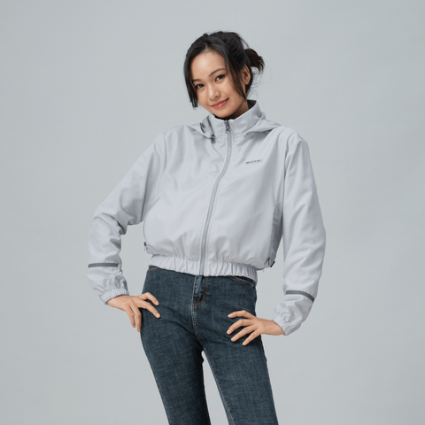 Áo khoác nữ croptop 2 lớp kháng khuẩn, chống nắng Gavani hoz sun, rain in life 4