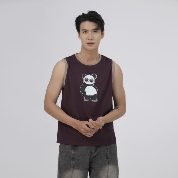 Áo thun nam tank top, cổ tròn Gavani Abl Fluffy