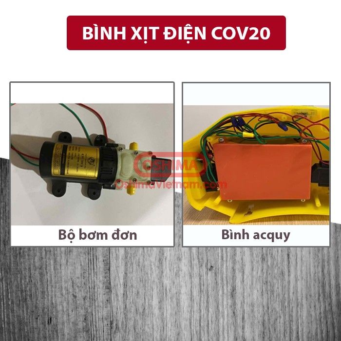 Bình xịt điện con ong vàng COV20-BY