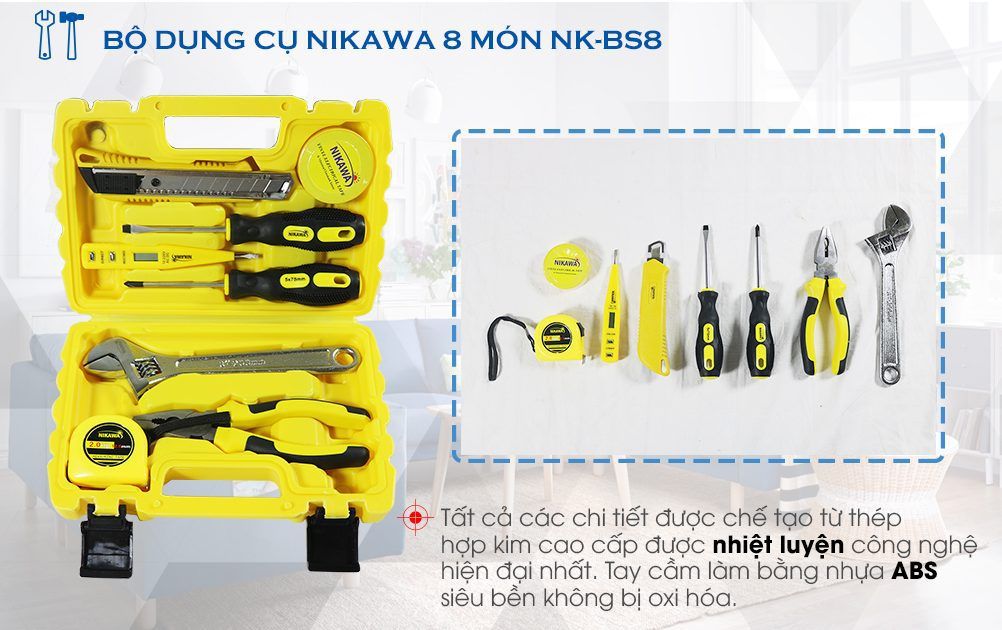 Bộ dụng cụ 8 món Nikawa NK-BS8