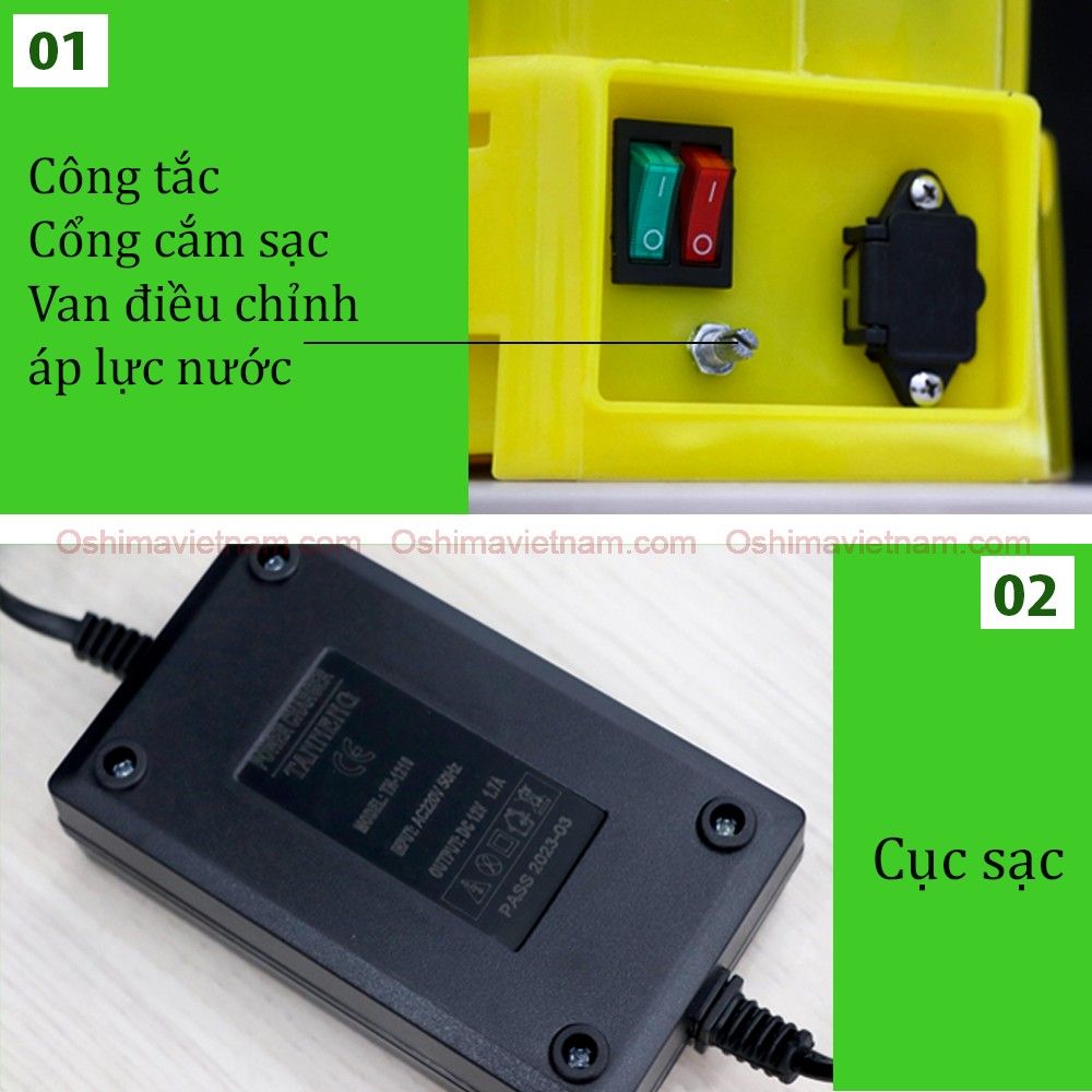 Bình xịt điện con ong vàng COV 20 DP