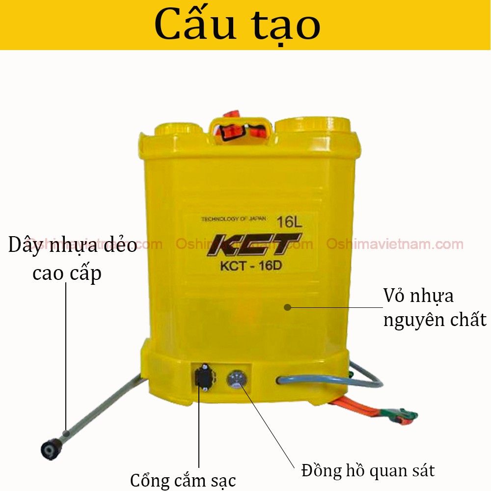 Bình xịt điện KCT 16 D