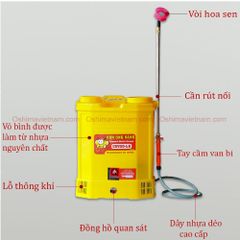 Bình xịt điện con ong vàng COV 20 L 8