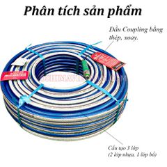 Dây hơi Hankook No.5 8.5mm x 50m Xanh dương