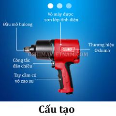 Máy mở bulong Oshima MMBL-3/4 inch