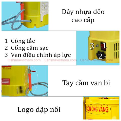 Bình Xịt Điện Con Ong Vàng COV 20D