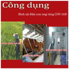 Bình xịt điện con ong vàng COV 16D