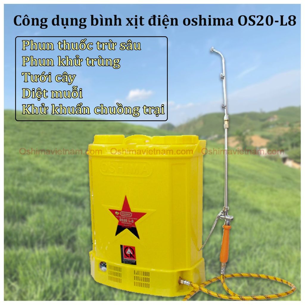 Bình xịt điện Oshima OS 20 L 8