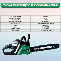 MÁY CƯA XÍCH TỈA CÀNH OSHIMA CMI 40 - H