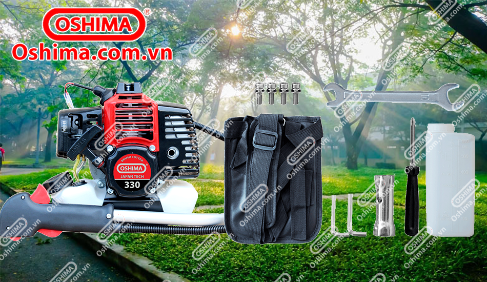 Máy cắt cỏ Oshima SS330 cần xoay