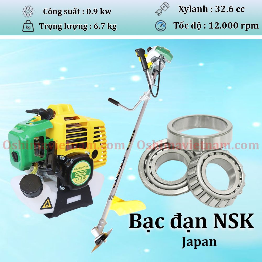 Máy cắt cỏ Oshima VX 330 cần rời xoay