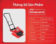 Máy đầm bàn không động cơ Oshima DB-KDC-75