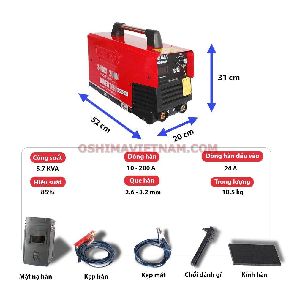 Máy hàn Oshima S MOS 200 N