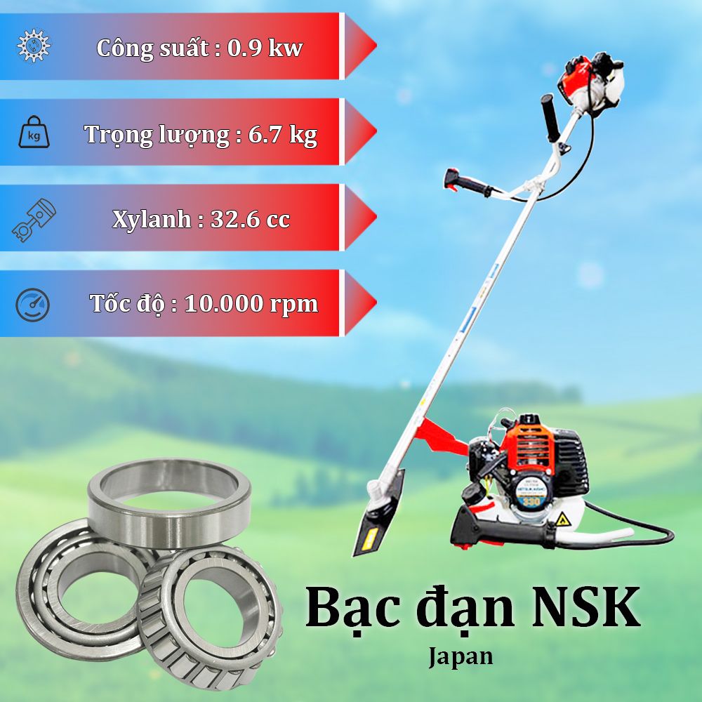 Máy cắt cỏ Mitsukaisho 330 cần rời chết