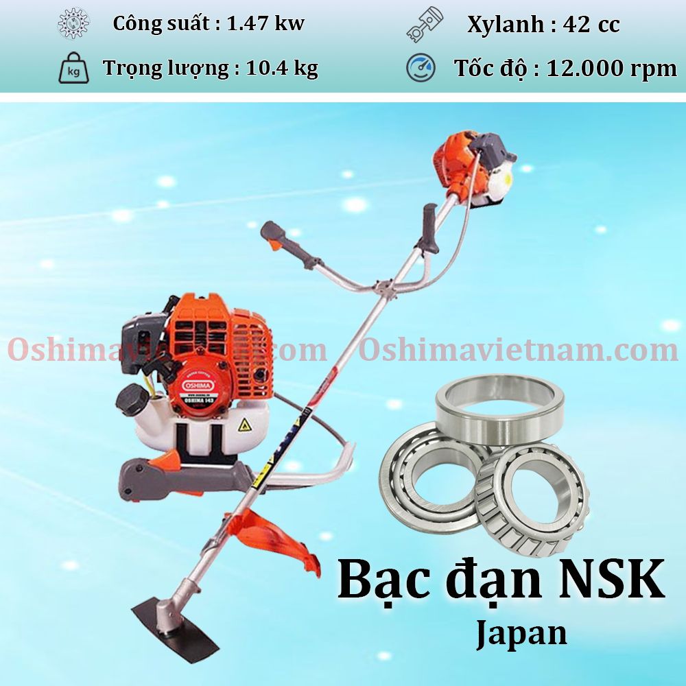 Máy cắt cỏ OSHIMA 143 cần rời chết