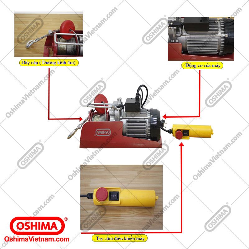 Palang điện Oshima OS 250/500   / Máy tời điện Oshima OS 250/500