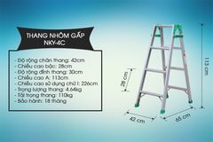 Thang nhôm gấp Nikawa NKY-4C