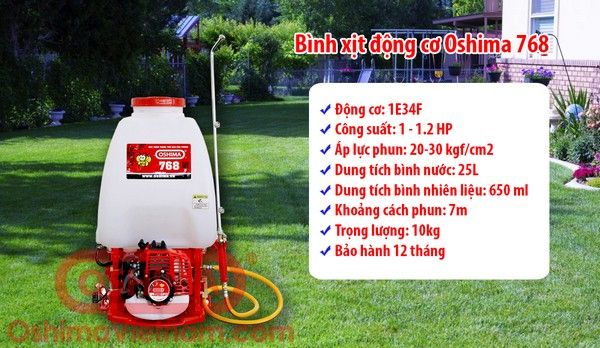 Bình xịt động cơ Oshima 768D