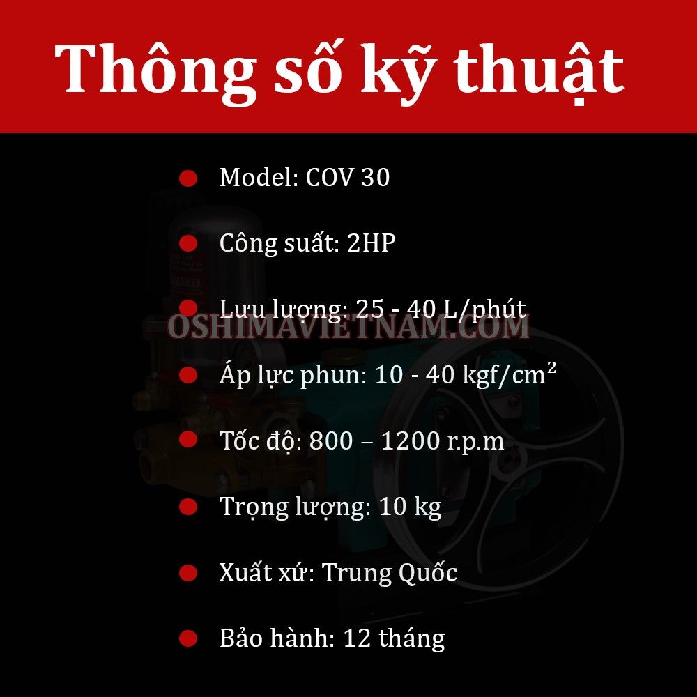 Đầu xịt con ong vàng COV 30