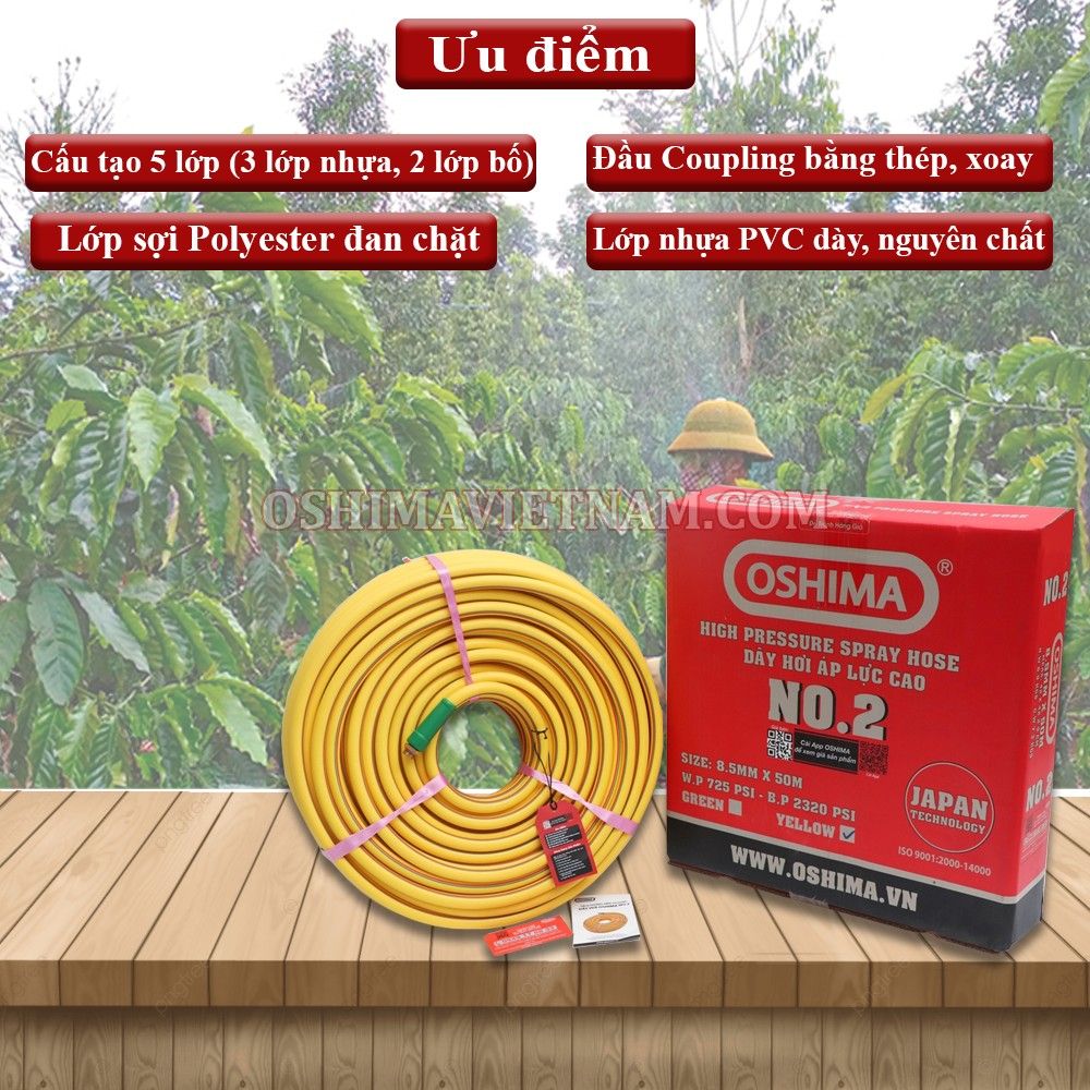 Dây phun áp lực Oshima NO 2 6.5mm