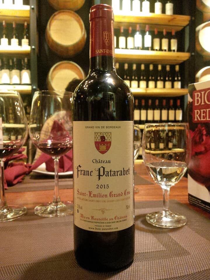 Rượu vang pháp Château Franc Patarabet Saint Emilion Grand Cru