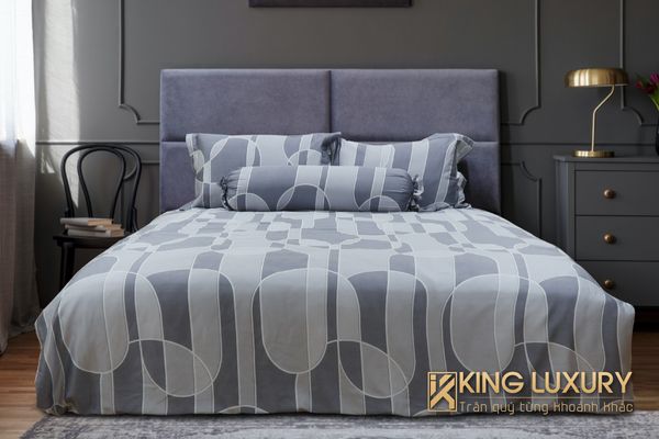 Bộ chăn ga Katakura Tencel Pro Bản Giao Hưởng Xám