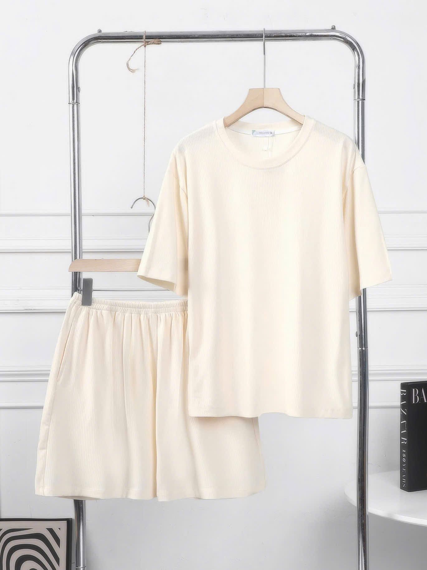 Bộ thun mặc nhà ngắn tay Form Unisex