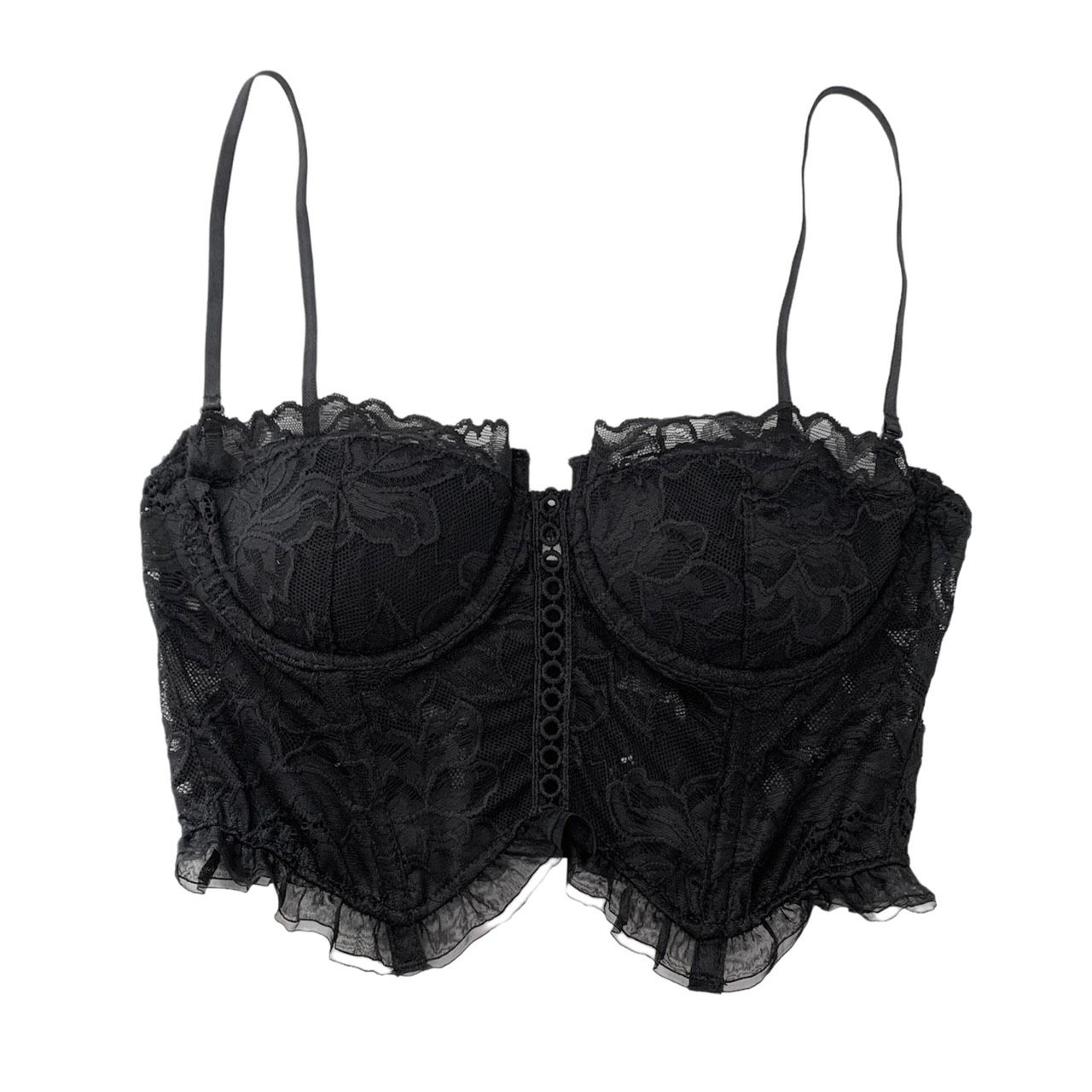 Áo Bralette kiểu corset vải ren sexy có gọng