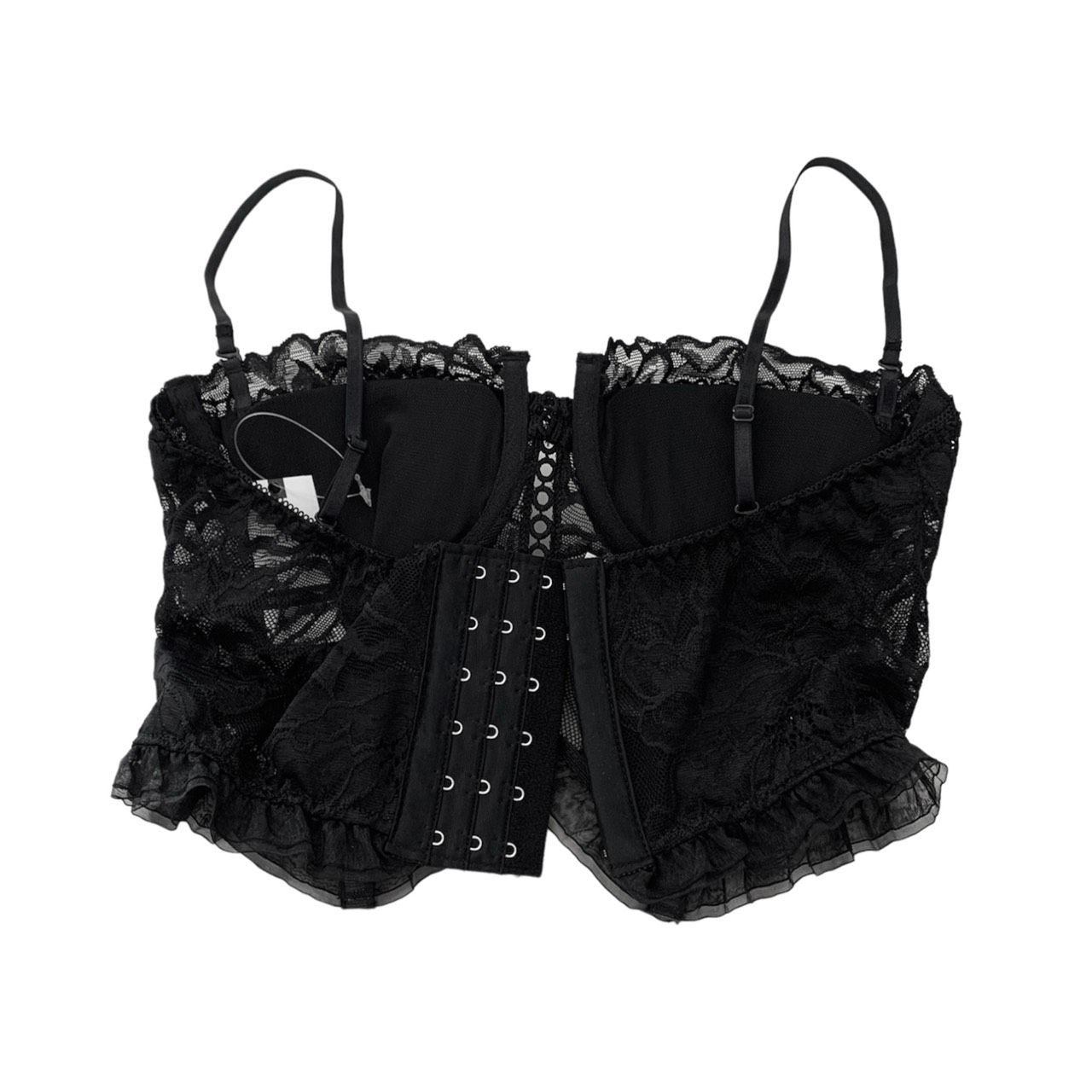 Áo Bralette kiểu corset vải ren sexy có gọng