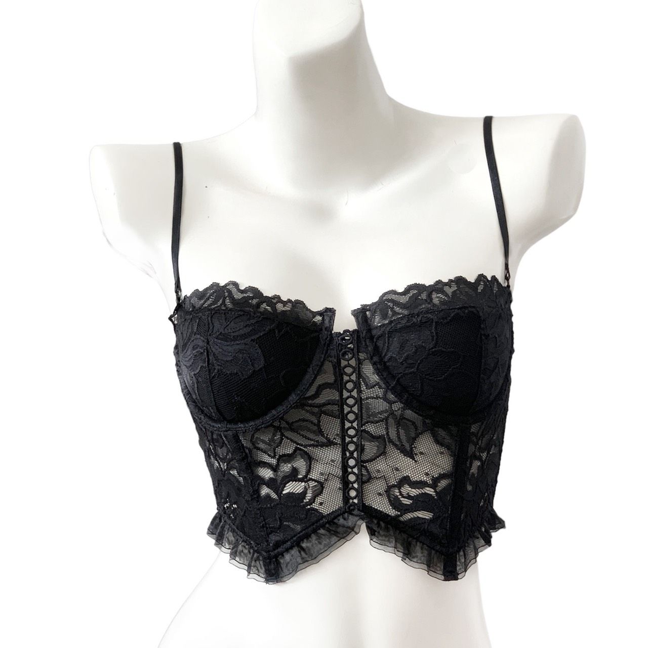 Áo Bralette kiểu corset vải ren sexy có gọng