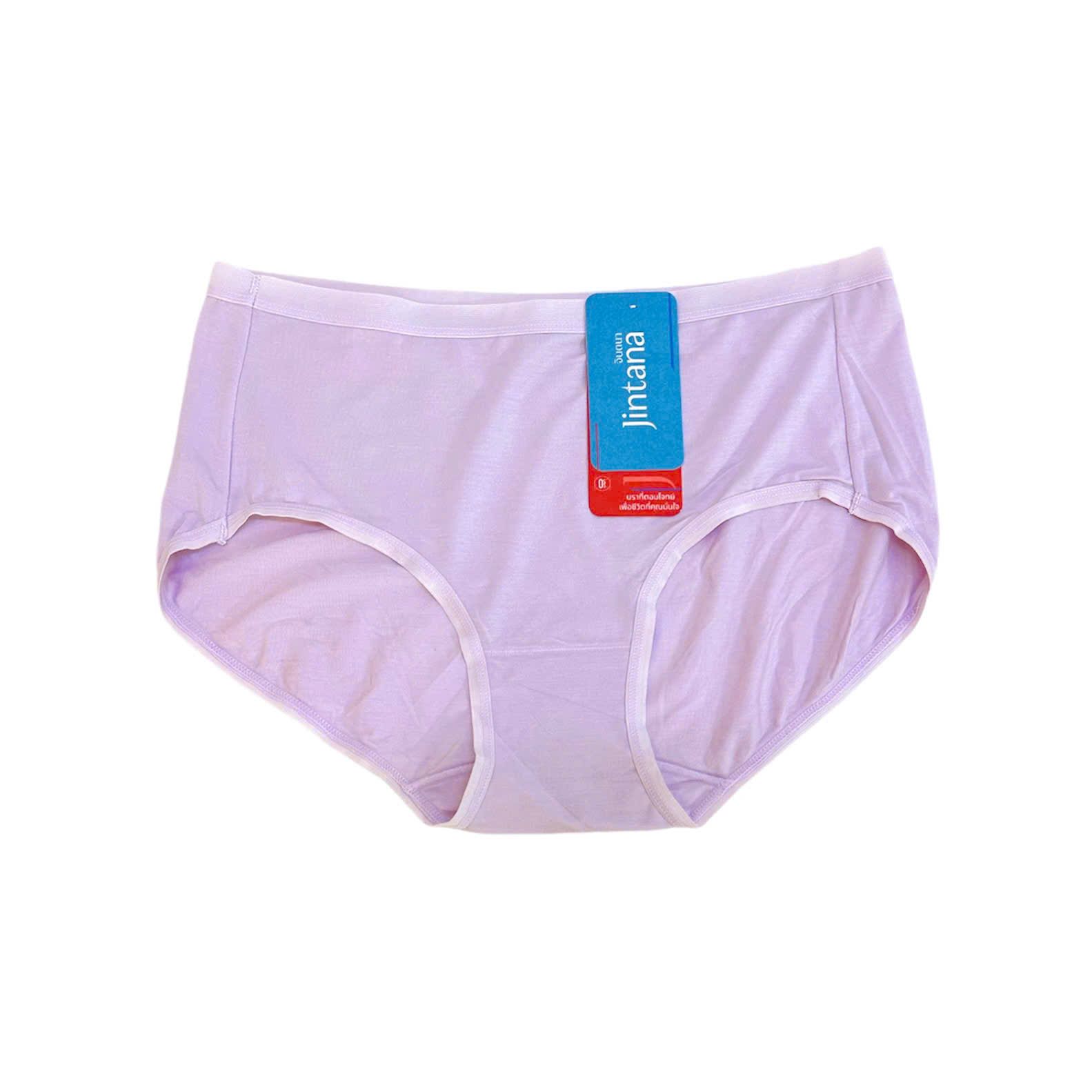 Quần lót trơn Jintana vải sợ sồi ( Modal ) lưng cao vừa