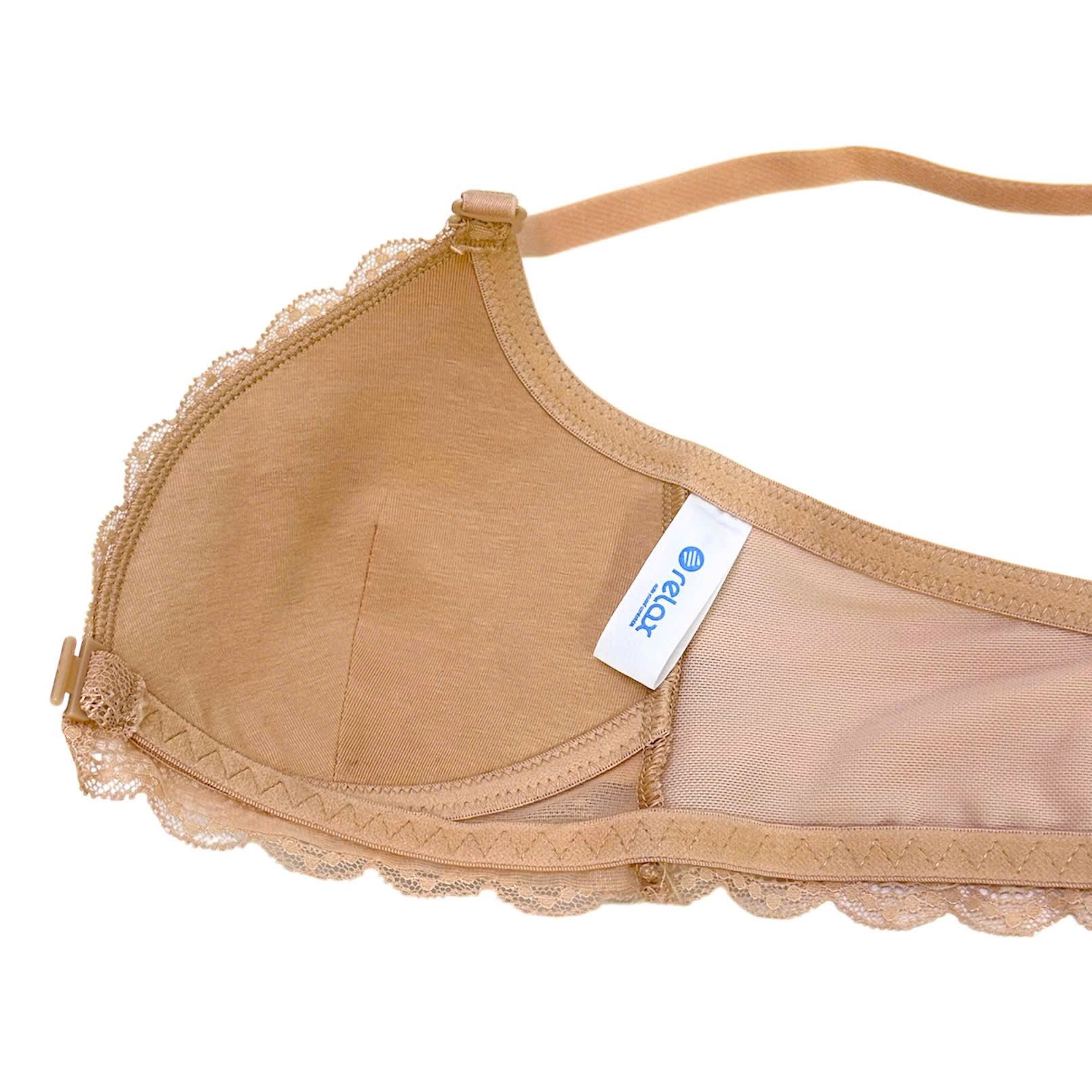Áo Bralette ren Relax cài trước mỏng không gọng chất liệu ren