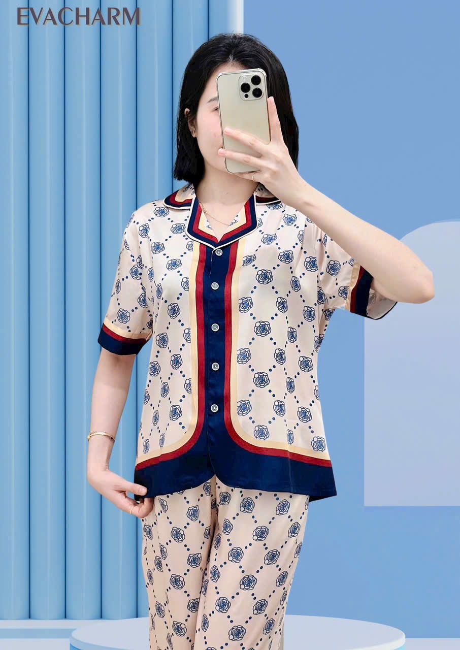 Bộ lụa tay ngắn quần dài