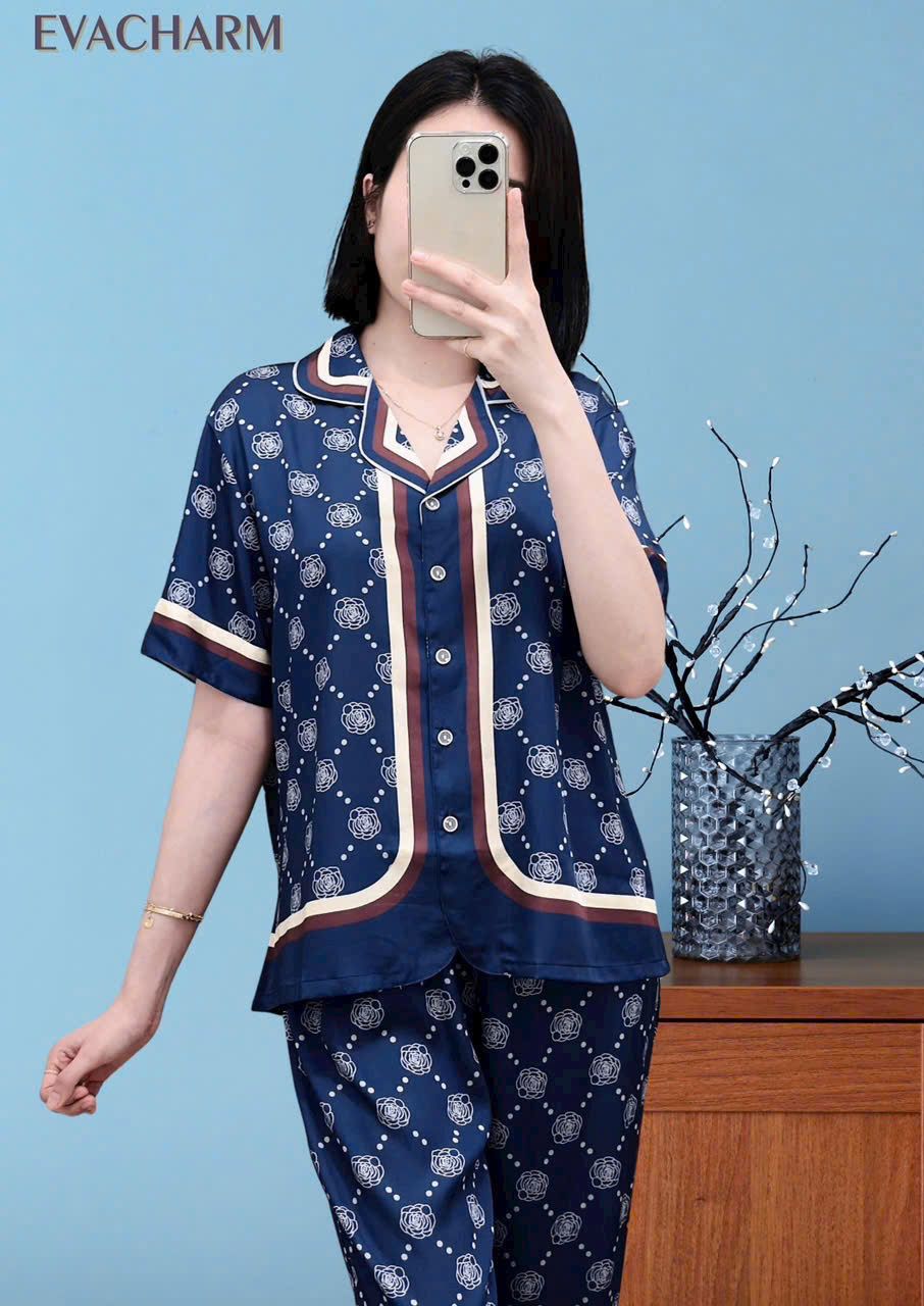 Bộ lụa tay ngắn quần dài
