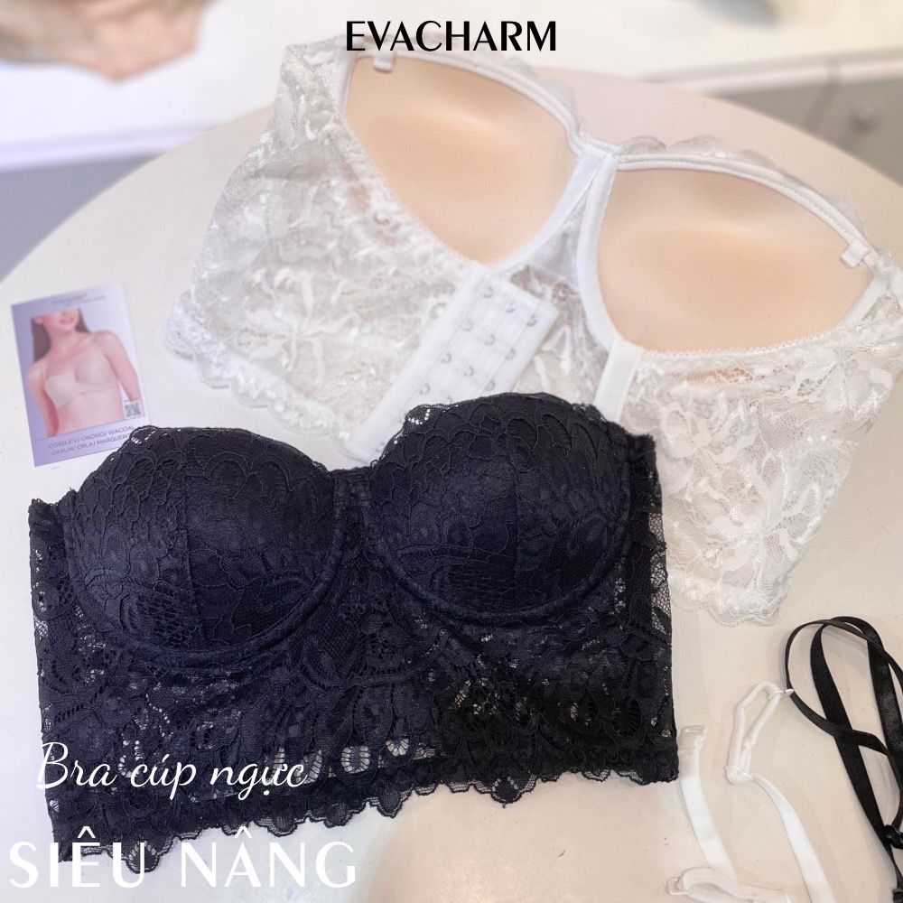 Áo Bralette kiểu corset cúp ngang vải ren sexy có gọng