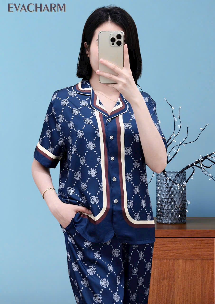 Bộ lụa tay ngắn quần dài