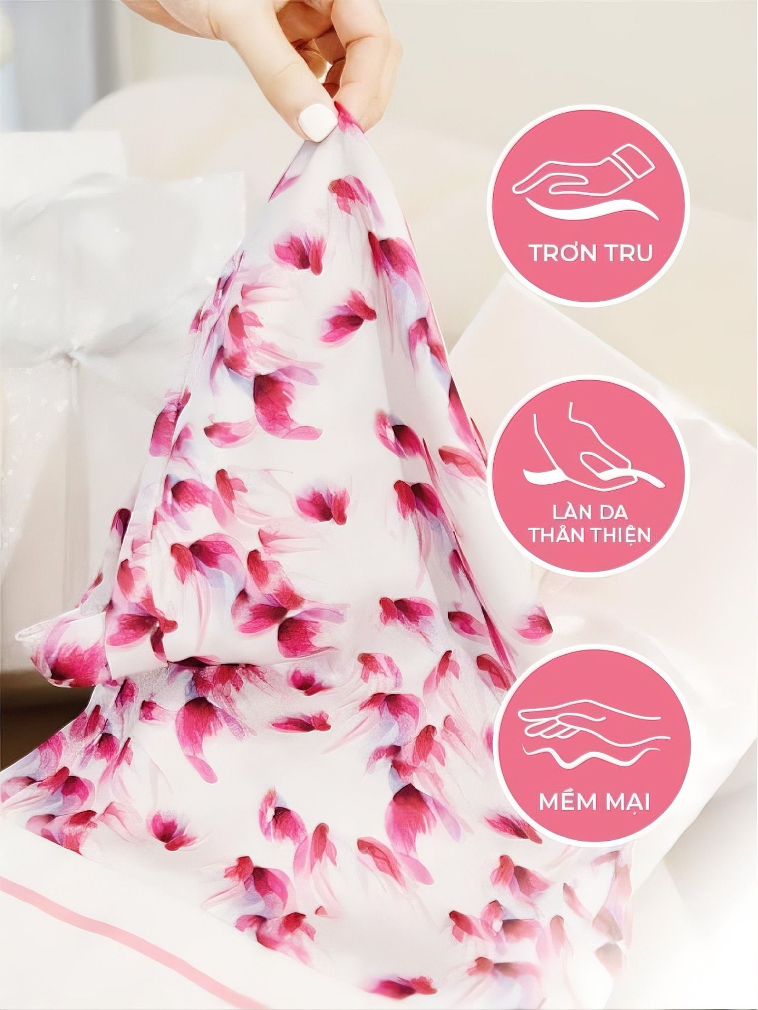 Bộ lụa pháp cao cấp mặc nhà tay ngắn quần dài