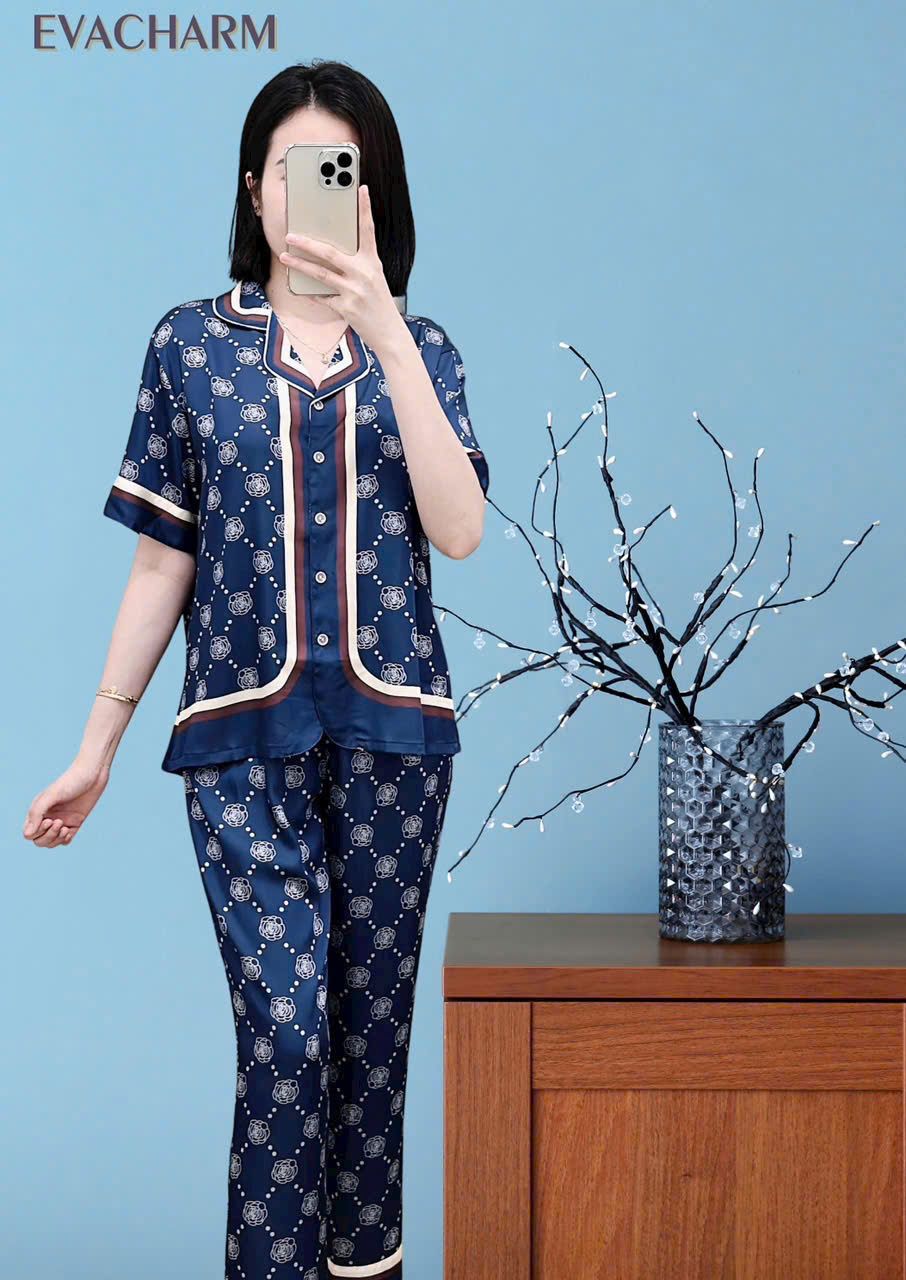 Bộ lụa tay ngắn quần dài