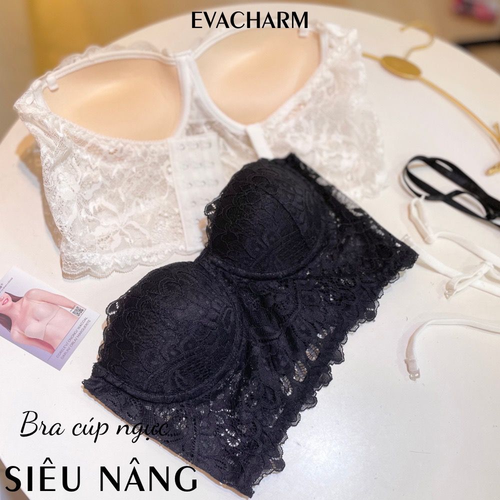 Áo Bralette kiểu corset cúp ngang vải ren sexy có gọng